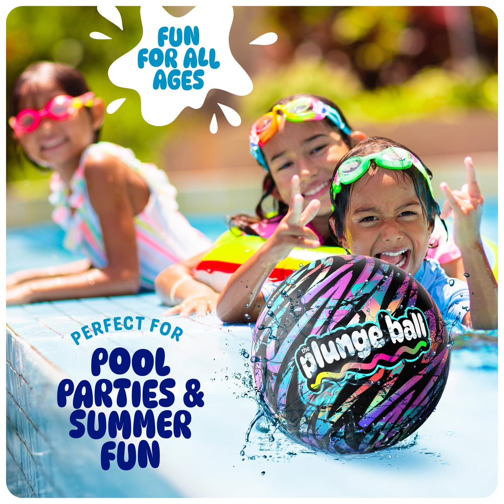 HydroSport Plunge Ball supports solo or team pool fun