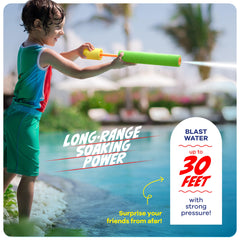 HydroSport water blaster bright colors stand out during summer water fights