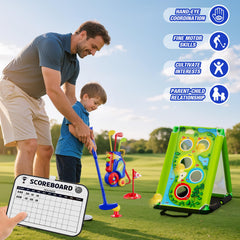 HYES scoreboard for tracking scores during family rounds.