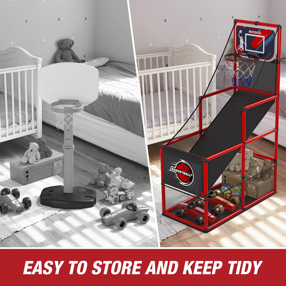 HYES arcade pump and balls included for immediate practice sessions.