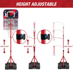 HYES hanging tee with self-stick balls for versatile hitting setups.