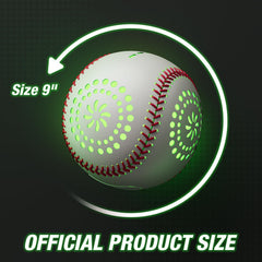 HYES Indoor-outdoor glow baseball for versatile family fun.