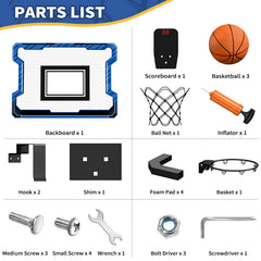 HYES foldable hoop: portable setup for indoors and outdoor fun.