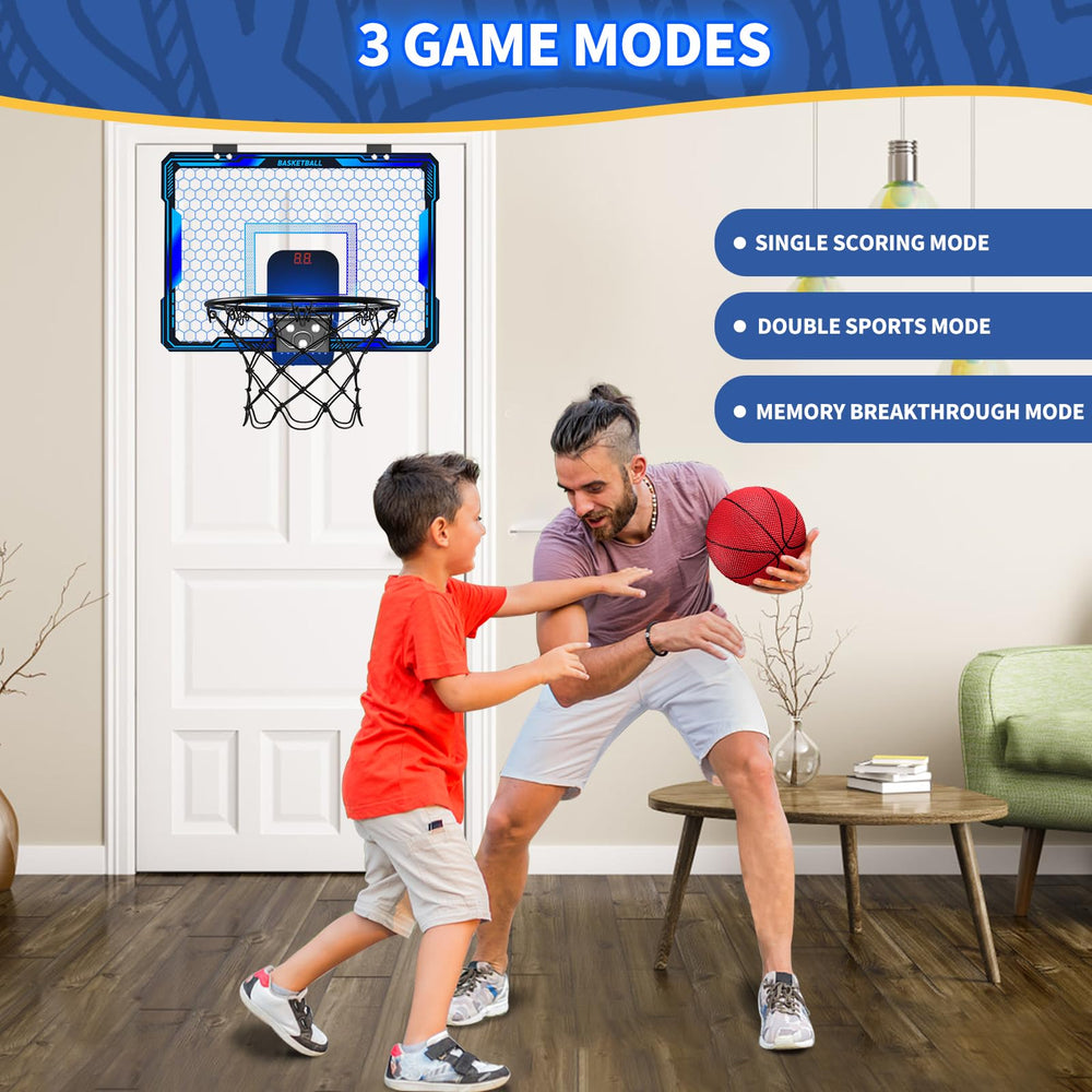 HYES scoreboard shows scores during friendly family games