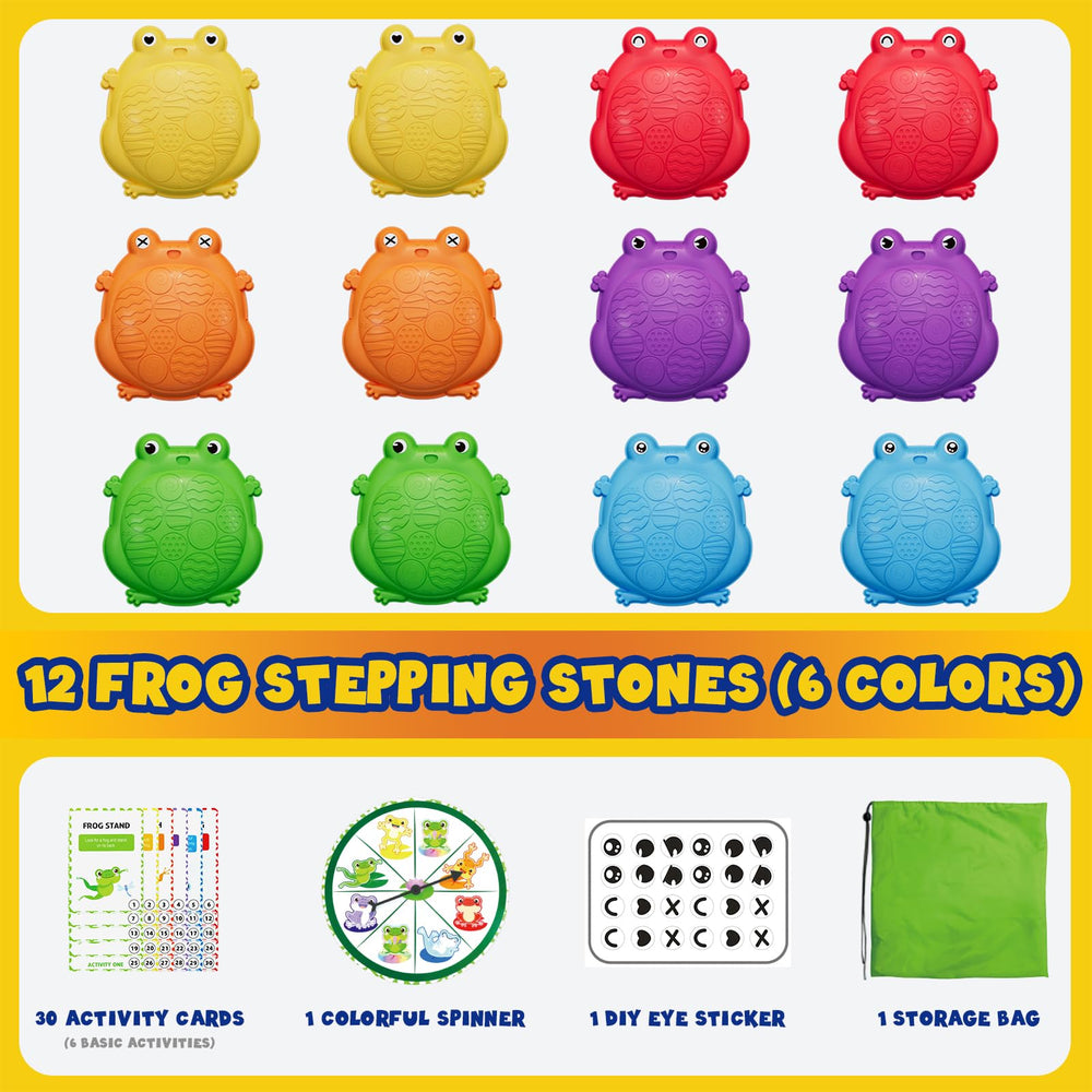 HYES stepping stones come in six bright colors.