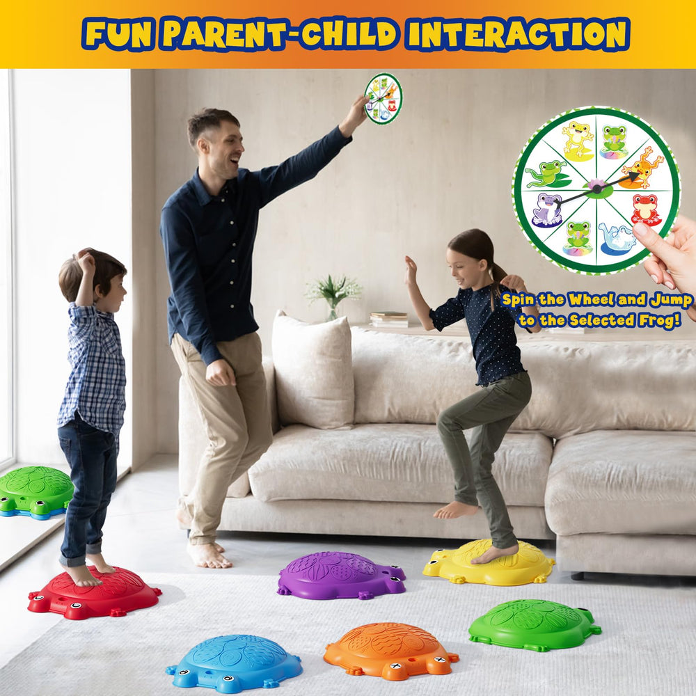 HYES stepping stones six-activity set encourages active play and motor skills.
