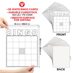 Hygloss disposable bingo cards pack designed for quick clean-up after games.