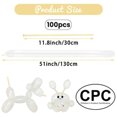 HYKJNBW long skinny balloons for twisting designs