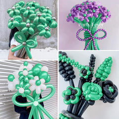 HYKJNBW party decor with green chrome balloons adds dramatic shimmer to events.