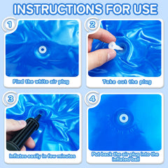 Hymaz air pump included for quick inflation and setup.