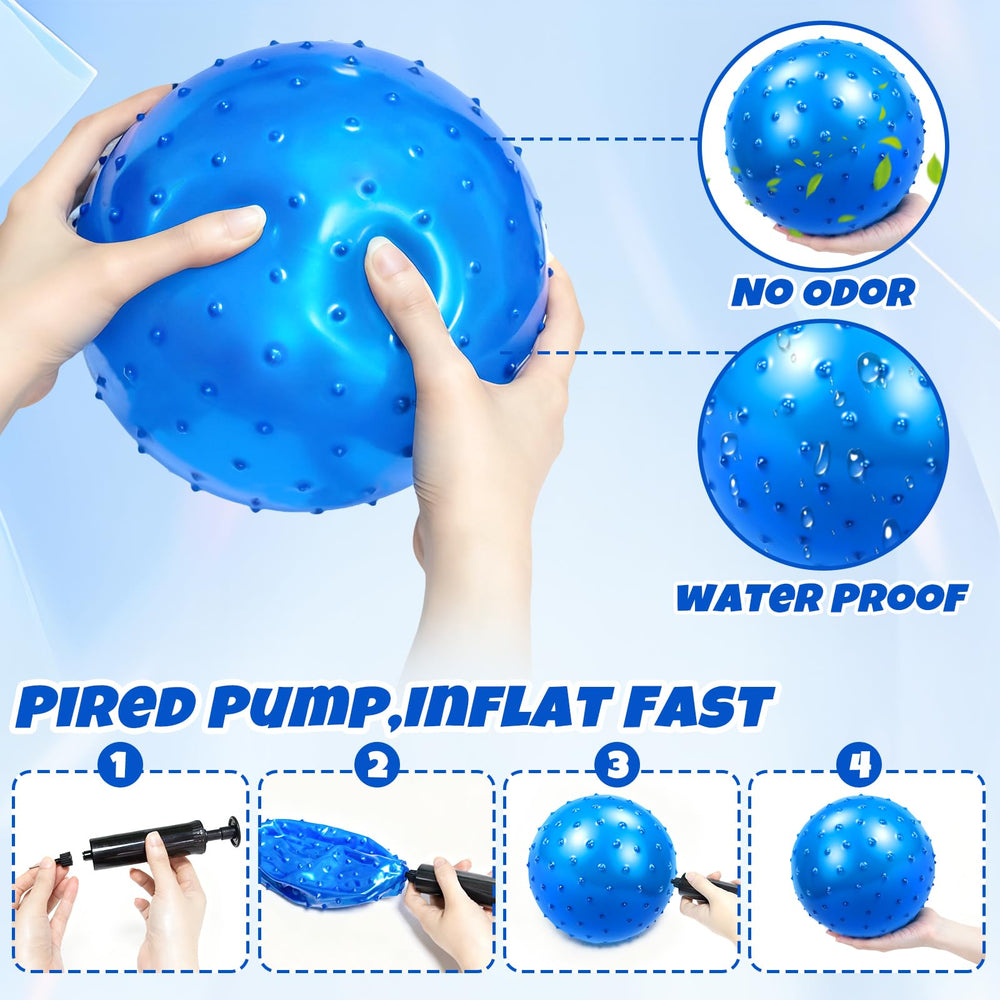 Hymaz five-pack colorful sensory balls in bright hues