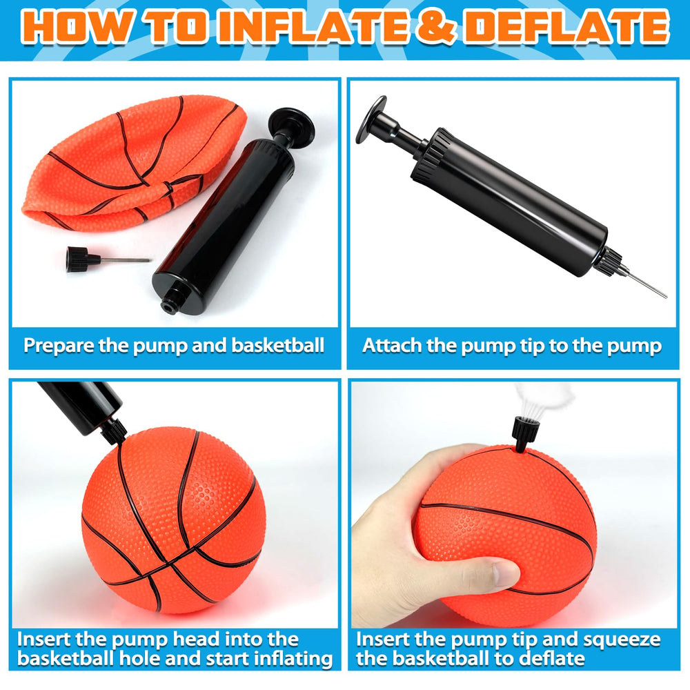 Hymaz mini basketballs ball-kid-play-04: safe, odorless rubber for squeezes and throws