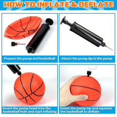 Hymaz mini basketballs ball-kid-play-04: safe, odorless rubber for squeezes and throws