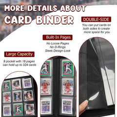 Pocket size 3.3 by 4.5 inches fits standard trading cards securely.
