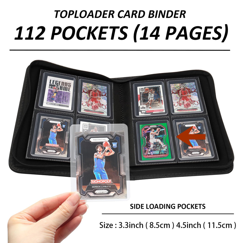 HYMENEX binder offers versatile storage for cards, photos, and small items.