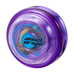 Hyper Yoyo Accel Origin Cosmo Purple body, clear purple design for eye-catching practice sessions.
