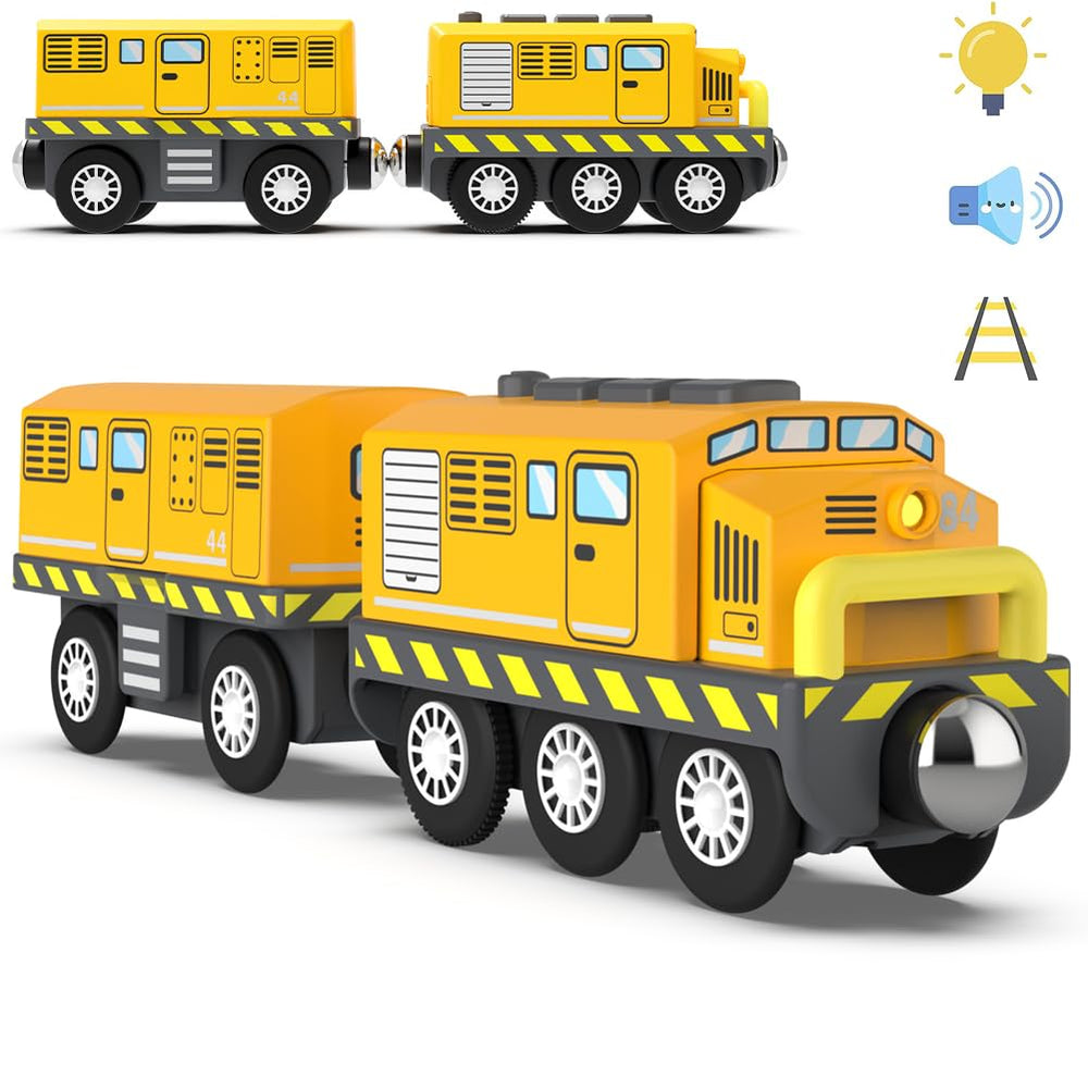 HYPERLIVING locomotive battery-powered with lights for engaging play