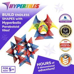 Hypertile HyperTiles connectors enable stable, flexible assemblies to model dynamic shapes.