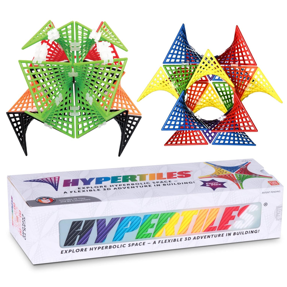 Hypertile HyperTiles tiles (3-inch) for hands-on STEM exploration and creative shaping.
