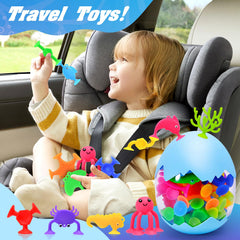 HYSZXUS connecting and popping suction toys to boost fine motor skills