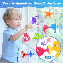 HYSZXUS tub play suction toys for easy cleaning and versatile surfaces
