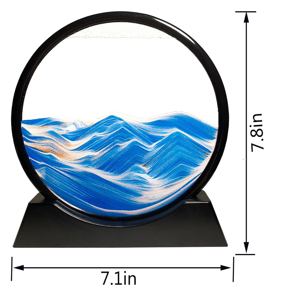 HYUGF 3D dunes sand art features layered desert shapes, stimulating imagination on your shelf.