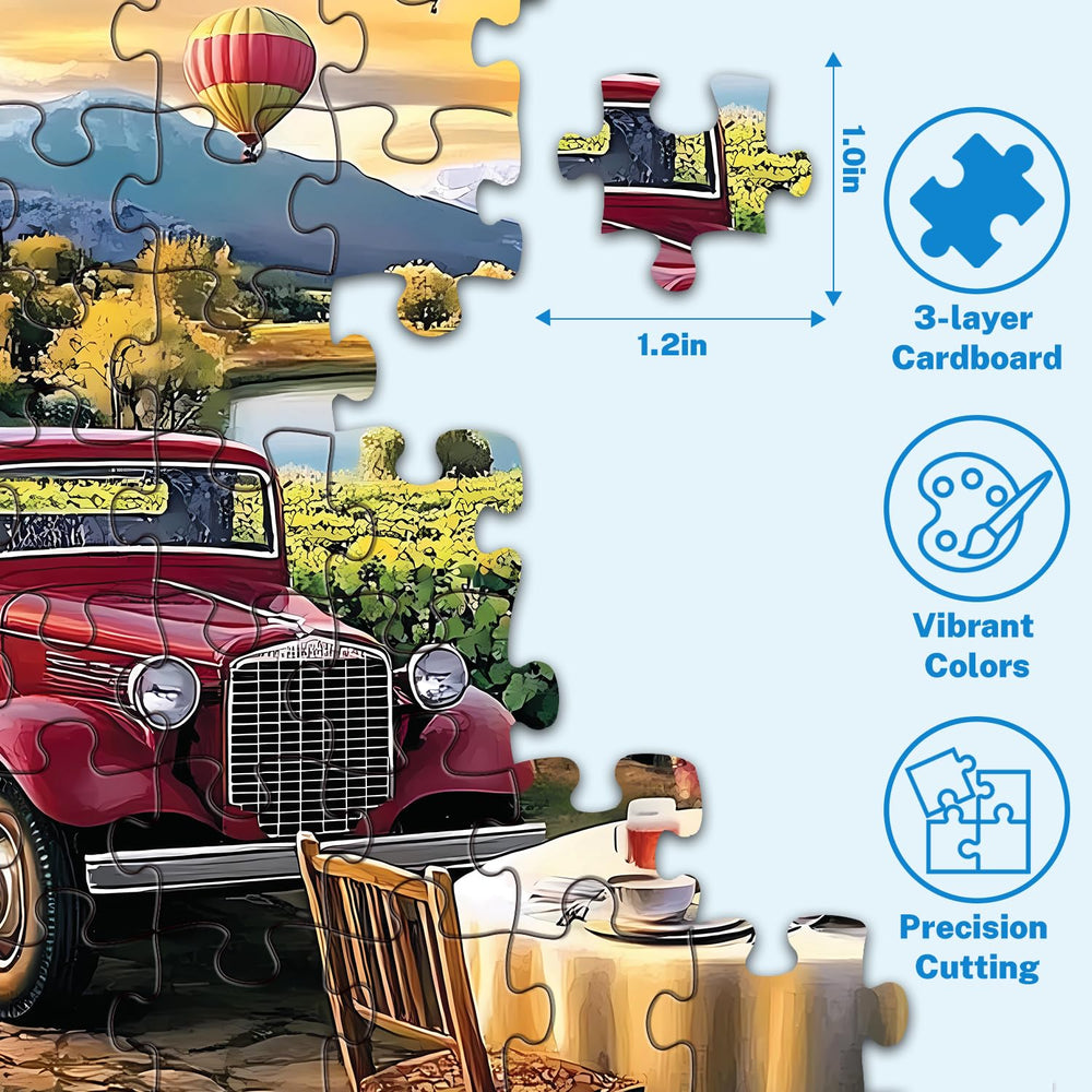HYXCHQA Retro Convenience Store puzzle features nostalgic colors and detailed signage