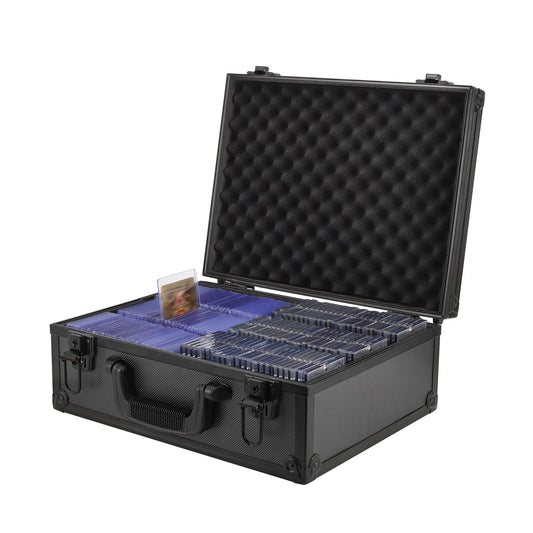 HZGXQN Toploader Storage Box showing capacity for 600+ toploaders