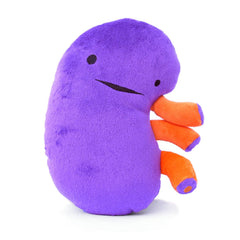 I Heart Guts Kidney Plush with soft fabric for cozy hugs and educational play.