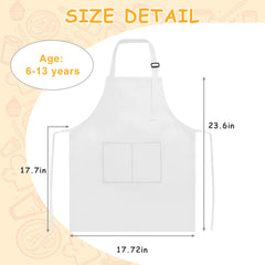 IAGBIBUI kids apron with two pockets, convenient for tools.