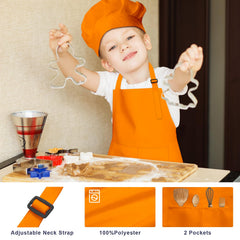 IAGBIBUI apron with extra-long waist strap fits a range of sizes