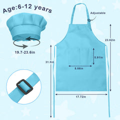 IAGBIBUI chef hat paired with apron for clean outfits during activities.