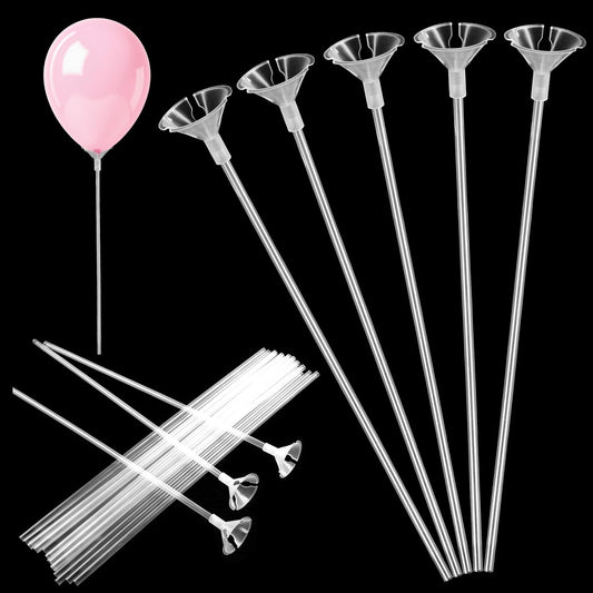 IANFAN balloon sticks with holders, 32 cm, keep balloons neatly upright for parties.