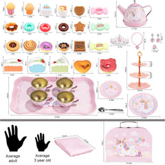 iAOVUEBY Tea Party Set cups and saucers for sharing with friends.