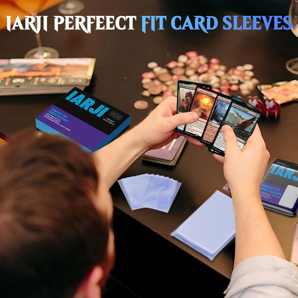 IARJI ultra-clear sleeves preserving card colors and details