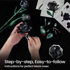 iATOM Black Roses maintenance-free display that stays fresh without watering