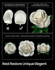 iatom frosted-petals-closeup highlights color accuracy and fingerprint resistance in assembly