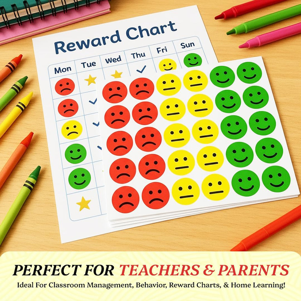 IBAKE behavior-chart sticker 1in bright print supports classroom management.