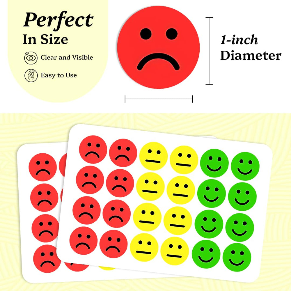 IBAKE neutral mood sticker 1in great for feelings tracking in notebooks.
