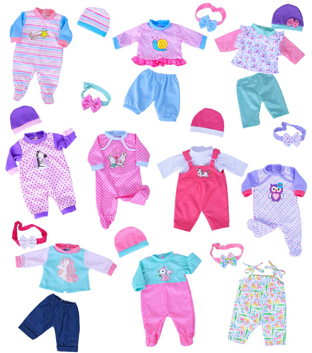 iBayda easy-on-off doll clothes for quick outfit changes.