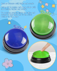 IBLESSU blue-lit buzzer button close-up for lively gameplay