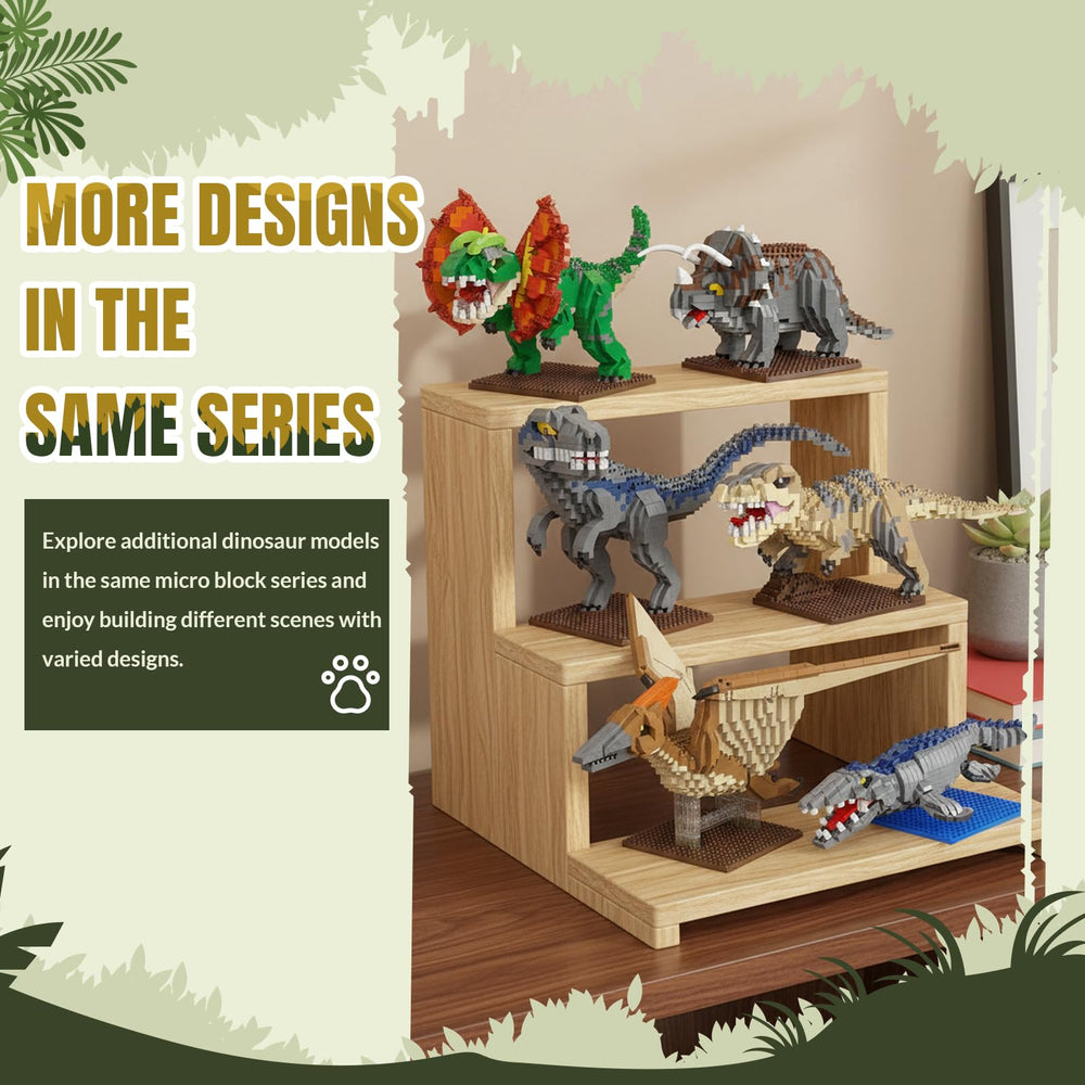 IBLOTIME display-ready dinosaur model offers a tactile, engaging build