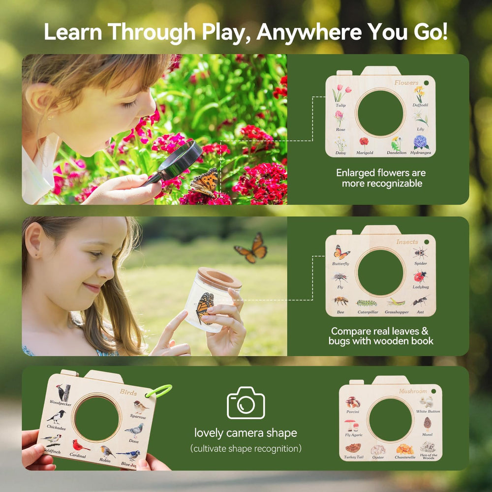 ibwaae bug catcher kit identification cards support curious science learning outdoors