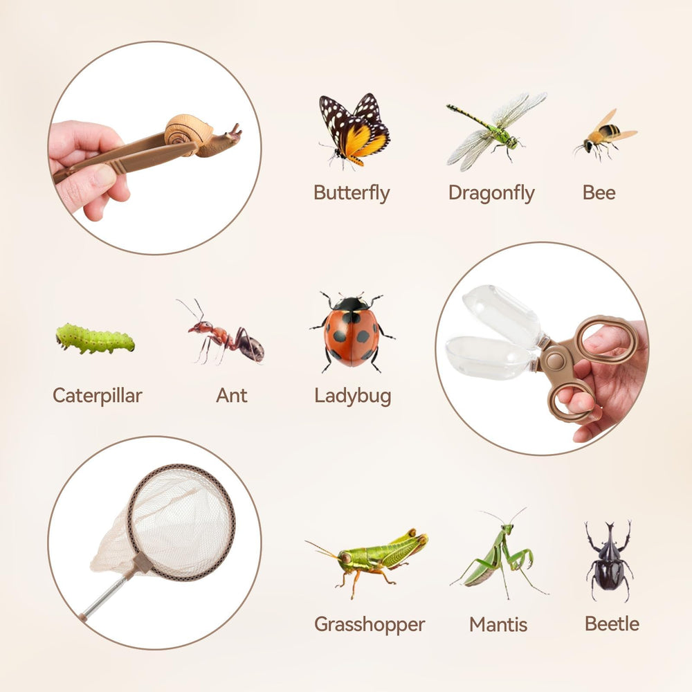 ibwaae bug catcher kit butterfly net enables safe bug catching during outdoor play
