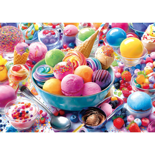 MINIWAN ice cream sweets puzzle highlights vibrant desserts for relaxing focus