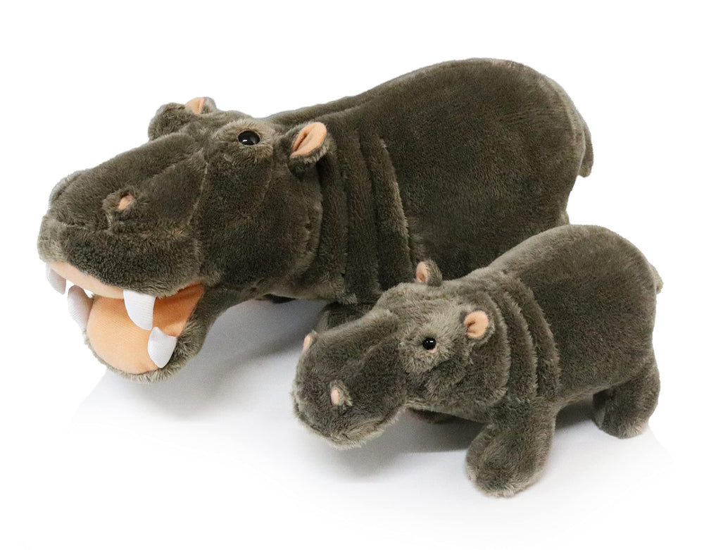 Ice King Bear hippo baby stuffed animal, 8-inch, ideal companion for gentle play.