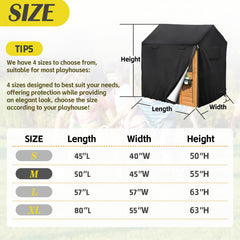 Iceberg Elf Playhouse Cover side zipper for easy on-off installation