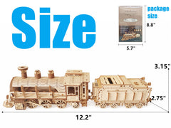 i-CHONY 3D wooden steam train puzzle instruction manual
