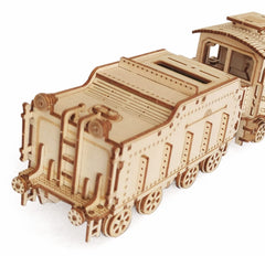 i-CHONY 3D wooden steam train puzzle wood texture and quality