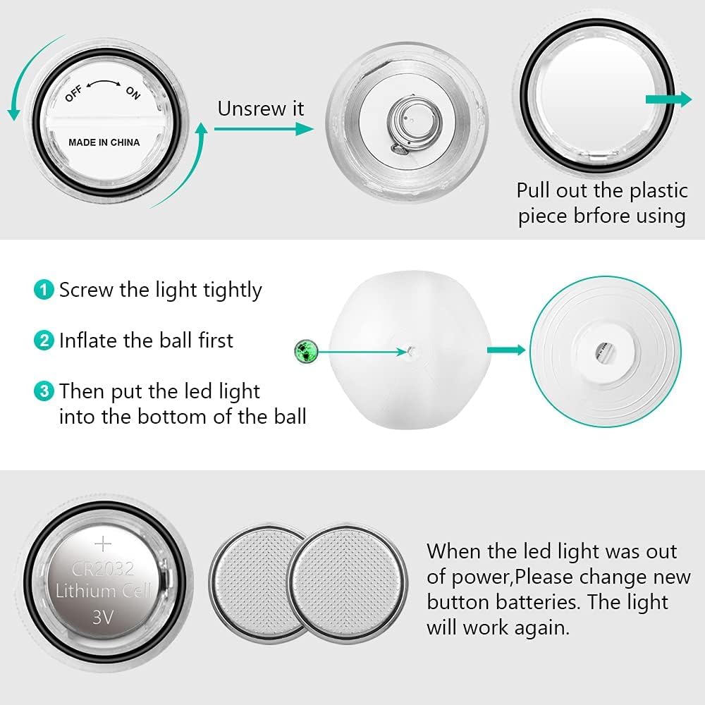 Icnice durable PVC glow ball withstands outdoor play.